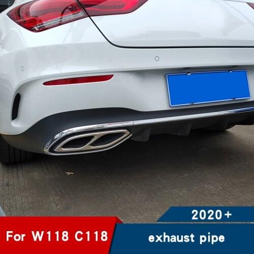 C118 exhaust for mercedes cla c118 exhaust cla w118 Tail throat muffler c118 2020 cla 200 220 250 Accessories