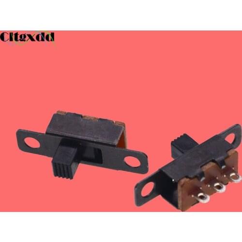 Cltgxdd 20~50pcs SS12F15G5 Toggle Switch 5V 0.3A Mini Size Black SPDT SS12F15 Slide Switch For Small DIY Power