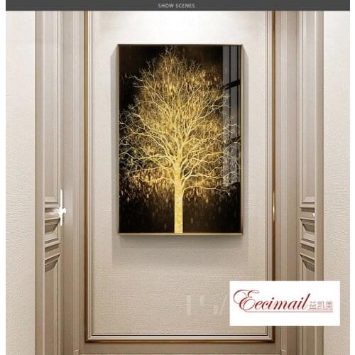 EECAMAIL Modern Living Room Diamond Painting Simple Restaurant Point Drill Cross Stitch Money Tree Lucky Porch Corridor Diamond