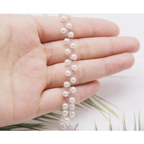 Elegant White Natural Freshwater Pearls 925 Sterling Silver Bracelet for Women Female Wedding Bracelets Trendy Jewelry YBR043