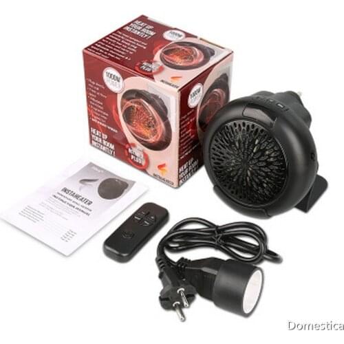 Electric Air Heater Mini Round Winter Household Portable Electric Air Heater 12.5X10.5X5.5CM EU Plug Warmer Accessories 1PCS