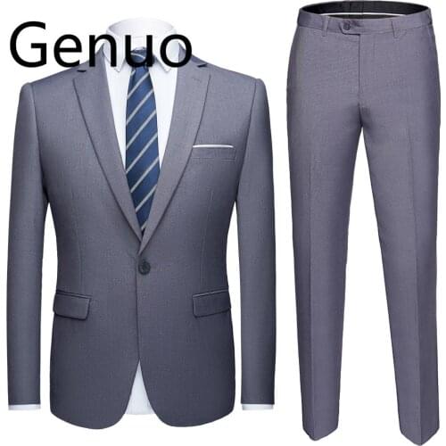 Genuo Men's Business Suits