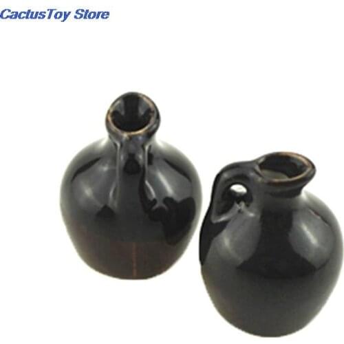 Ceramic Flower Vase Furniture Simulation Rement Doll House Dollhouse Miniature Accessories Toys for Kids Children