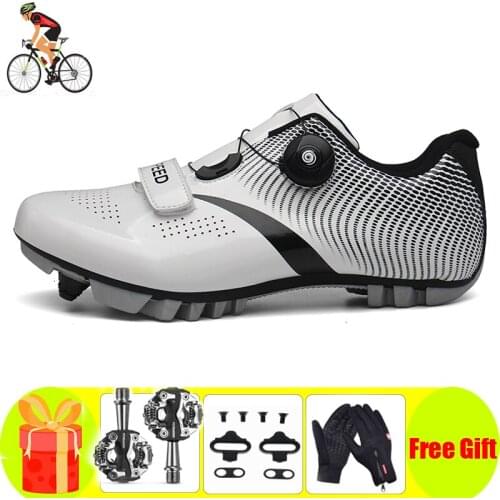Mountain Bike Men Cycling Shoes Sapatilha Ciclismo Mtb Self-Locking Bicicleta Sneakers Spd Pedals Cleats Women Unisex Triathlon