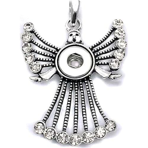 Hot Sale High Quality 082 figure 12mm Snap Button Pendant Necklace Punk bohemia For Women Charm Fashion Interchangeable jewelry