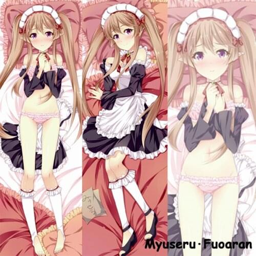 Cute Japanese Anime Pillowcase OUTBREAK COMPANY Myuseru Fuoaran maid decorative Hugging Body Pillow Case bedding