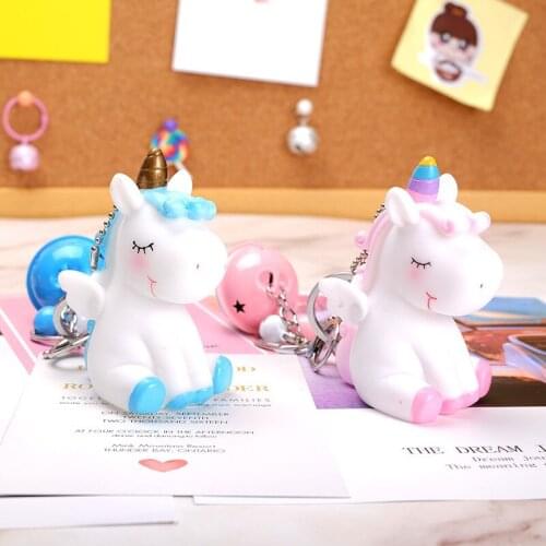 Cute Little Pony Doll Bag Pendant Car Keys Pendant Key Chain Squeeze Will Scream Pendant Key Chain
