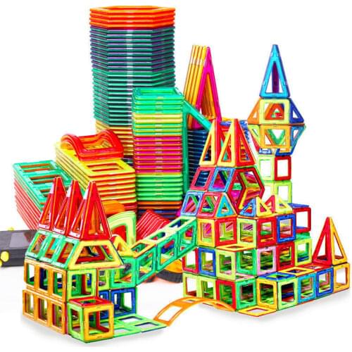 Magnetic Building Blocks Set Puzzle Bulk Magnetic Piece Shape Complete Size Universal Exercise Child Hands-on Ability Toy