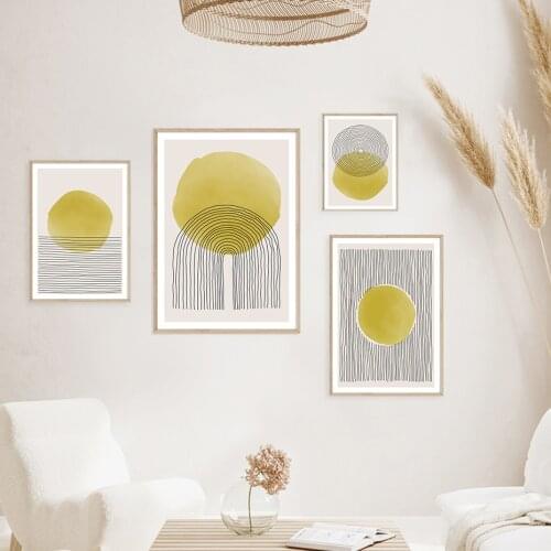 Boho Trendy Abstract Creative Line Artistic Poster Wall Art Canvas Painting Contemporary Prints Living Room Decoration