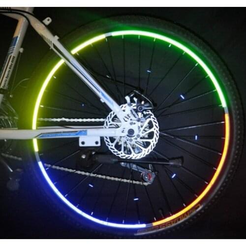 2021 Hot New Bike Reflector Bicycle Cycling DIY Reflective Tape Wheel Spokes Lights for Riding Safety at Night Free Shipping