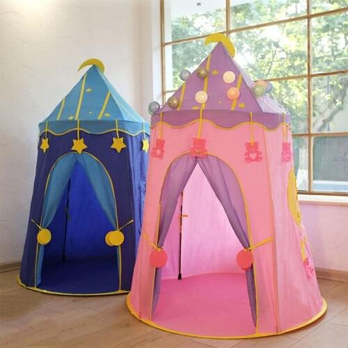1.6M Children’s Tent Wigwam Portable Princess Castle Tipi Baby Indoor Playhouse Child Birthday Gift Playtent Baby Room Decor
