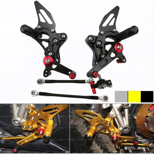 Rear Set Rearsets Foot Peg Rest Footpeg Brake Shift Shifting Lever Pedal For DUCATI 848 EVO 1198 1198R 1198S