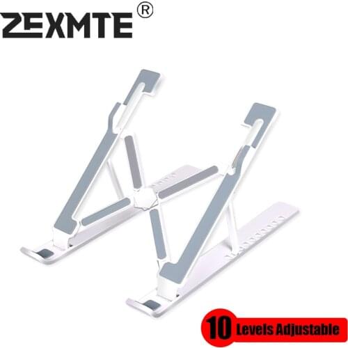 Foldable Laptop Stand Laptop Holder for Macbook Pro 10 Levels Adjustable Notebook Stand Holder Lapdesk PC Bracket Support Riser
