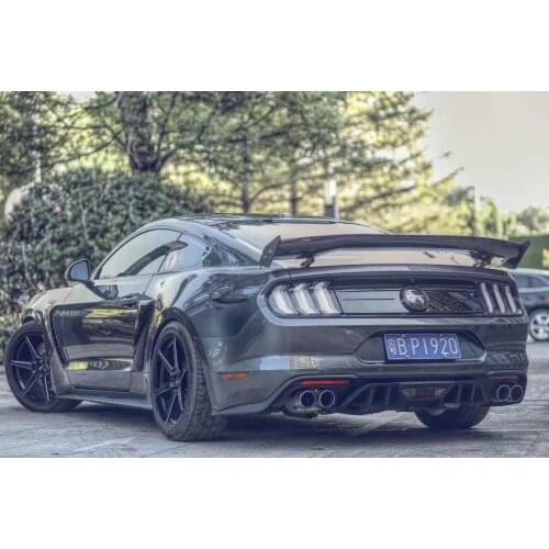 FiberGlass Carbon Fiber Spoiler Trunk Wing Decoration fit for Ford Mustang GT 2010-2021