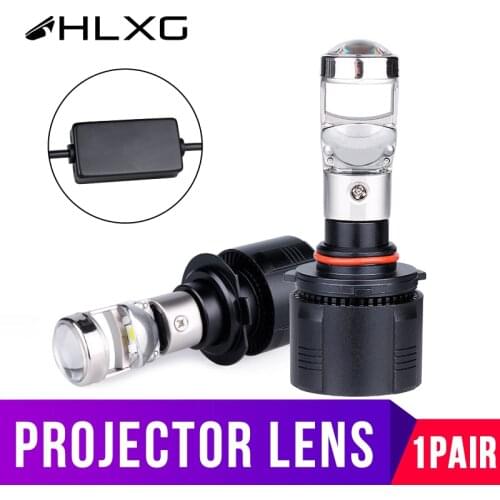 HLXG H7 H4 led Car Headlight Bulbs 9005 HB3 9006 HB4 H11 H9 H8 Mini Auto Fog lights diode lamps for cars Projector 12V 56W 6000K