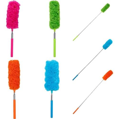 Telescopic Shaggy Duster Extendable Room Corner Ceiling Furniture Bottom Spiderweb Crumbs Cleaning Brush Length 75CM Duster