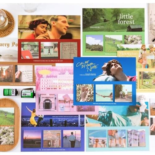 Movie theme sticky notes mark message memo notes paper scrapbook n times stickers student stationery