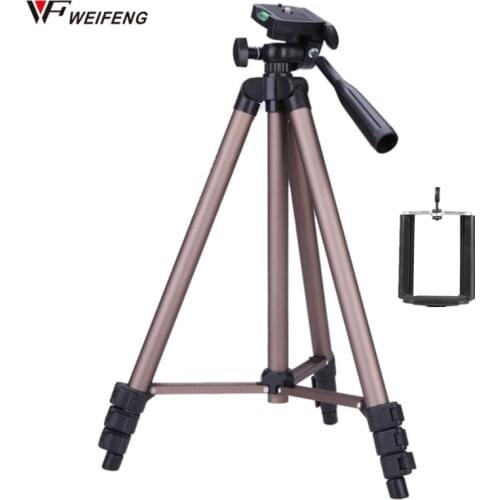 Weifeng WT3130 Camera Phone Holder Tripod Bracket Stand Mount Monopod Styling Accessories For Mobile Phone DLSR Camera
