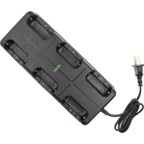 WLN Walkie Talkie 6 In 1 Charger Two Way Radio Kd-C1 Unit Charging For Kd-C1 plus KD-C2 Six Way Charger Desk Charger