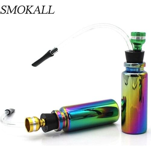 1Pcs Glass Bottle Smoking Herb Pipe For Tobacco Pipes Hookah Shisha Smoke Cigarette Accessories Narguile Nargile Cachimba