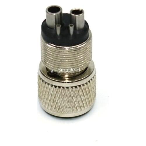 1Pcs Dental Turbine Converter 2 Holes to 4 Holes for High Speed Handpiece Connector Dental Chair Equipment Spare Parts