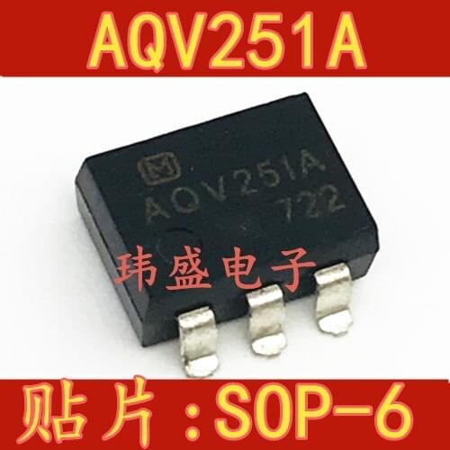 10pcs AQV251A AQV251 AQV251G SOP6