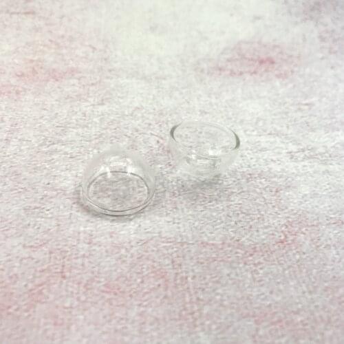10pcs/lot 22mm hemisphere half glass globe cover dome locket vial pendant glass bottle vial bottle fashion jewelry accessories
