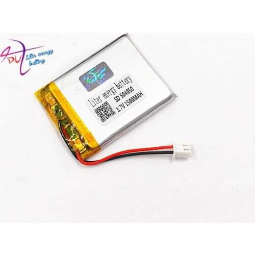 Lot 10 pcs 504050 1500mAh 3.7V LiPo Rechargeable Battery JST 2.54mm 2pin For Mp3 DVD PAD mobile tablet pc power bank Camera