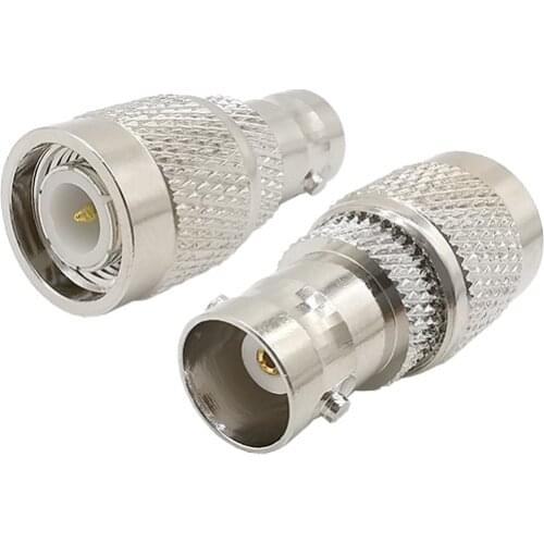 2Pcs BNC Female to TNC Male Connector RF Coaxial BNC to TNC Adapter for Antennas WiFi Broadcast Radios