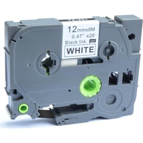 AOMYA P-Touch 3PCS Compatible for Brother TZe-231 12mmx8m Standard Labeling Tape