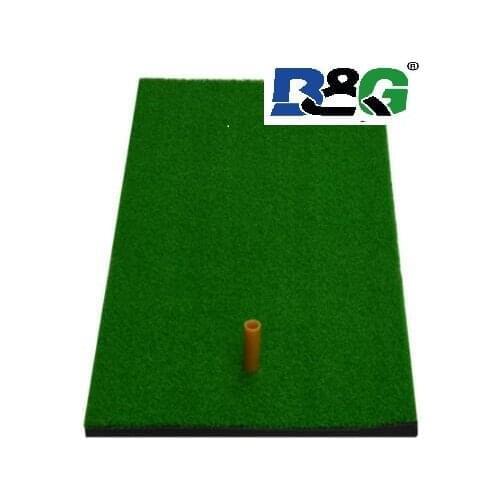 BG Brand Indoor/outdoor Backyard Golf Mat Training Hitting Pad Practice Rubber Tee Holder Grass Mat Grassroots Green 60cm x 30cm