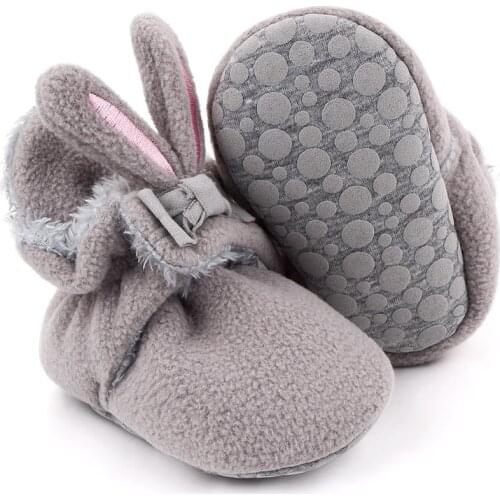 Newborn Baby Socks Shoes Boy Girl Star Toddler First Walkers Booties Cotton Comfort Soft Anti-slip Warm Infant Crib Shoes