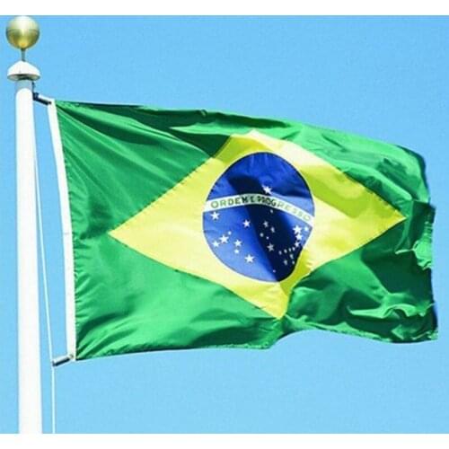 150x90cm 3x5ft Brazilian Flag See Custom Flag National Flags Banner Super Poly Indoor / Outdoor Brazilian Flag Country Banner