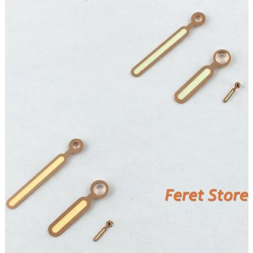 Parnis Rose gold Watch Hands Luminous Marker Fit ETA 6497,6498 Seagull ST36 Movement