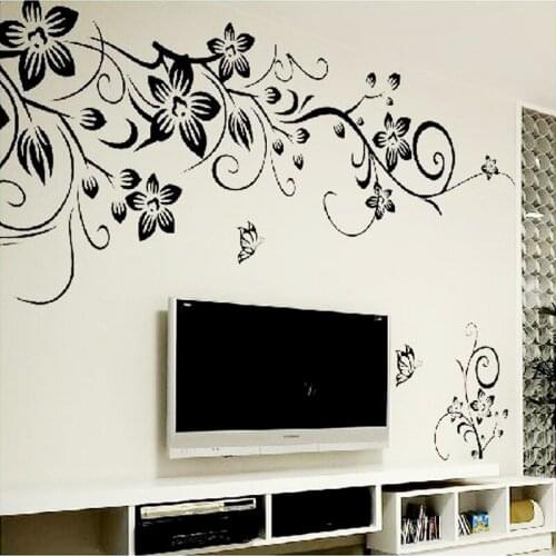 DIY Wall Art Decal Decoration Fashion Romantic Flower Wall Sticker/ Wall Stickers Home Decor 3D Wallpaper