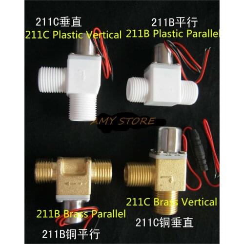 1/2"BSP Male Thread Single Way Water Inlet Electric Pulse Solenoid Valve DC 4.5V-6V 500mA Urinal Gardening Sanitary fittings