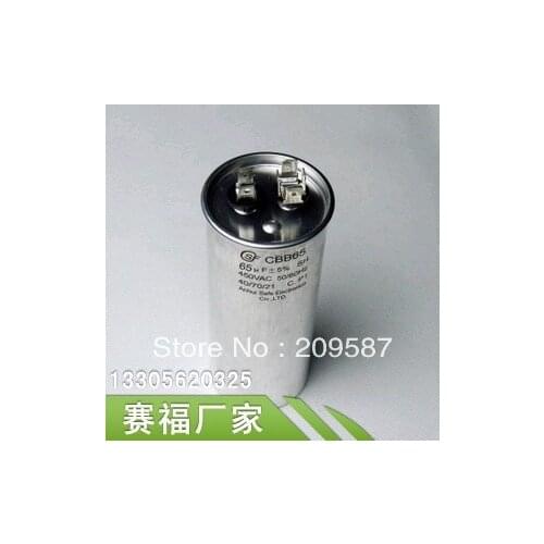 AC Motor Capacitor Air Conditioner Compressor Start Capacitor CBB65 450VAC 65uF