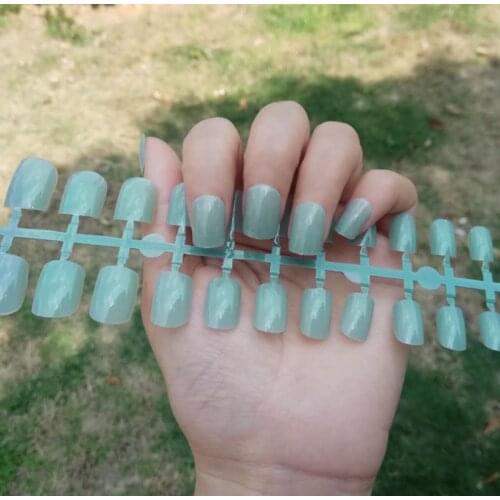 Short False Nails Press On Nails Top Forms for Nails Coffin Nail Tips Nails Fake Manicure Reusable False Nails With Glue