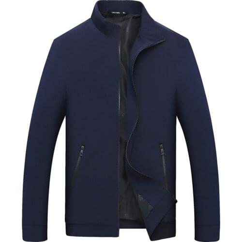 Large size 8XL 7XL Spring and Autumn Casual Solid Fashion Men Jacket Male Baseball Mens windbreaker Jackets Coat Mens Jacket