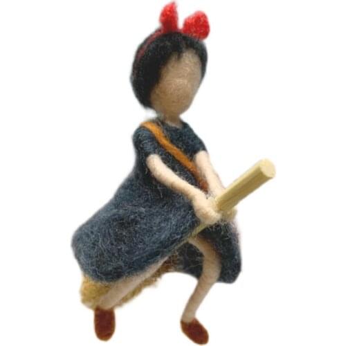 Fairy Needle Felting Kit for Beginners, 6"/15 cm Height, Elf Felting Starter Kit, Needle Felted Fairy, Felting Gift (No. 23)