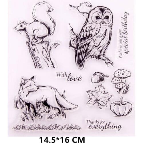 2021 New Small Animals Clear Stamps DIY Scrapbooking Craft Supplies Rubber Silicon Seals Card Album Hobby ink pad Stamping