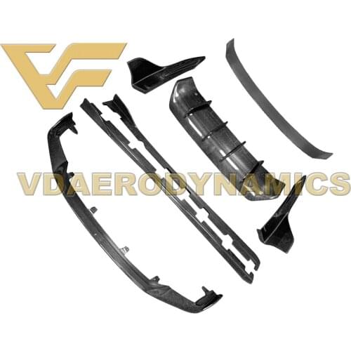 Suitable For Lexus IS250 IS200 IS250 IS300 VAD Carbon Fiber Lip Set includes Front Lip Side Skirts and Spoiler
