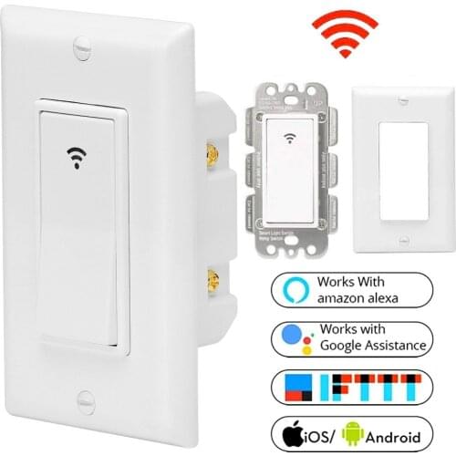 Remote Control Light Switch Wall Panel Wireless Smart Touch ON OFF Plate Work Intelligent Home
