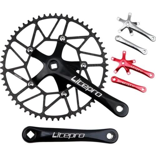 Crankset Road Bike Crankset Chainwheel Crank Arms For Bicycle Pieces Bicycle Folding Bike 46T 56T 58T Bicycle Parts Hollowtech