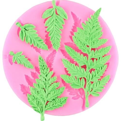 Mimosa Leaf Silicone Mold Fondant Molds Cake Decoration Tools Pudding Dessert Baking Sugarcraft Chocolate Gumpaste Baking Mould