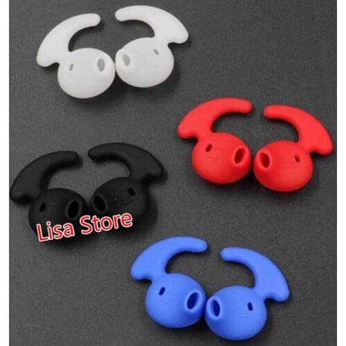 100pcs/lot (4 colors) Silicone Cover Earbuds Earphone Case for Samsung Galaxy S7 S6 edge Headphone Eartip Ear Wings Cap Earhook
