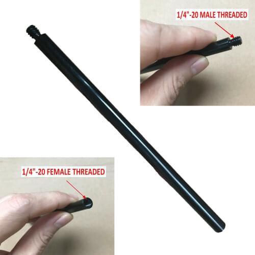 1/4" Thread Extension Rod Tripod Stabilizer for Light Stands and Ceiling Mounts