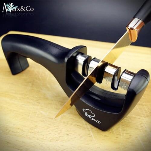 Knife Sharpener 3 Stages Professional Kitchen Sharpening Whetstone Tungsten Diamond Ceramic Grinder Chef Accessories Cook Tool