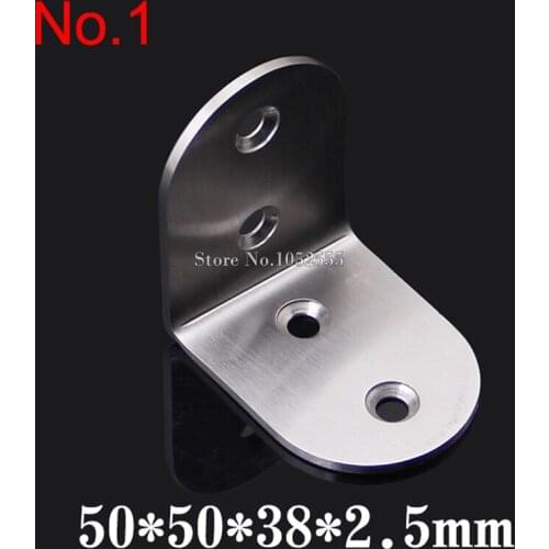 High Quality 10pcs 50*50*38*2.5mm stainless steel angle bracket corners L shape brushed finish frame board support K157
