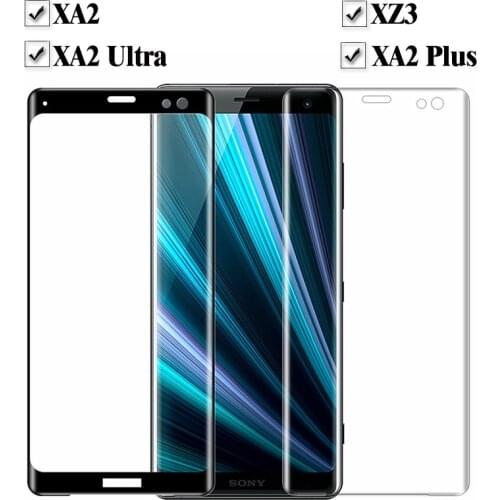 Protective Glass For Sony XZ3 XA2 Ultra Plus Screen Protector 3D Case For Sony XA2Plus XA2Ultra On X A Z 2 3 Tempered Glas Film